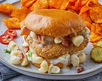 Mac 'N Cheese Breaded Chicken Sandwich Recipe