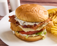 Crispy Chicken Bacon Swicy Ranch Sandwich