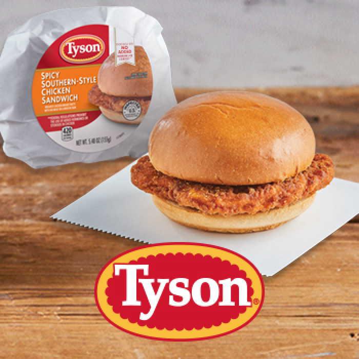 Tyson® Butcher-Wrapped Spicy Southern Style Chicken Sandwich