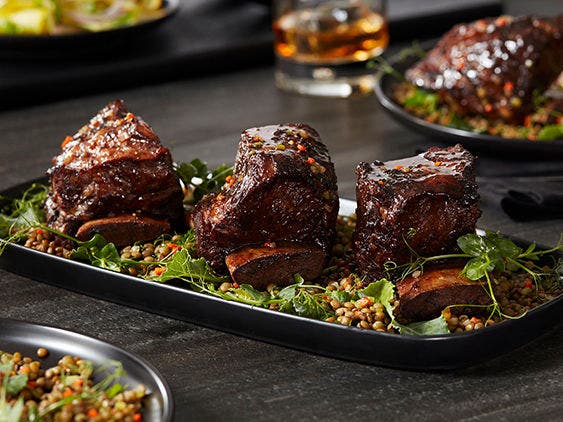 Image of Braised Beef Short Ribs on a Plate