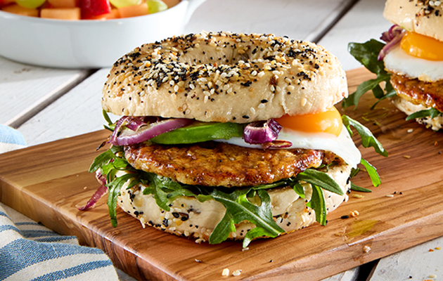 Everything Bagel Sausage Sandwich Recipe