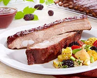 Blackberry Barbecued St. Louis-Style Ribs Recipe