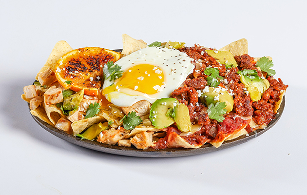 Chilaquiles Con Chorizo