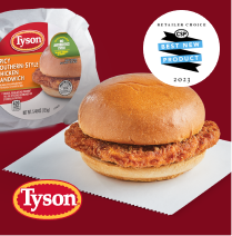 Tyson® Butcher-Wrapped Spicy Southern Style Chicken Sandwich