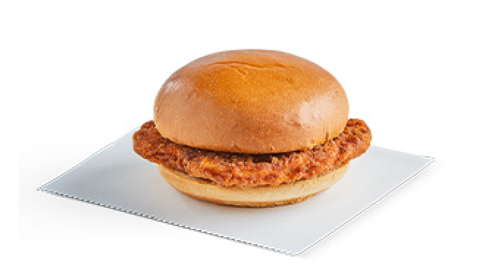 Chicken sandwiches in a clear plastic wrap