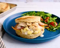 Stuffed Chicken and Bacon Biscuit