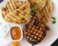 Rose Souvaki Pork Tomahawk Recipe