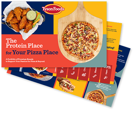 Brochure solutions for protein toppings