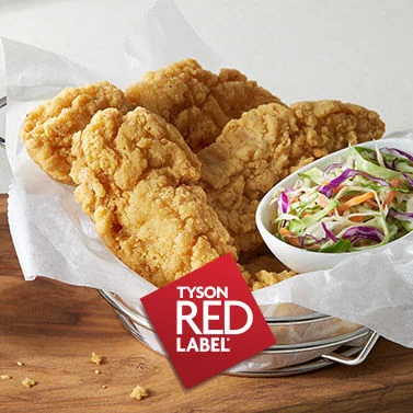 Tyson Red Label® Uncooked Authentically Crispy Original Chicken Tenderloin Fritters