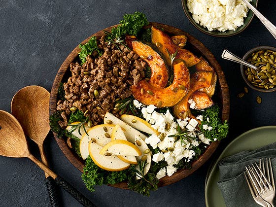 Fall chop steak salad