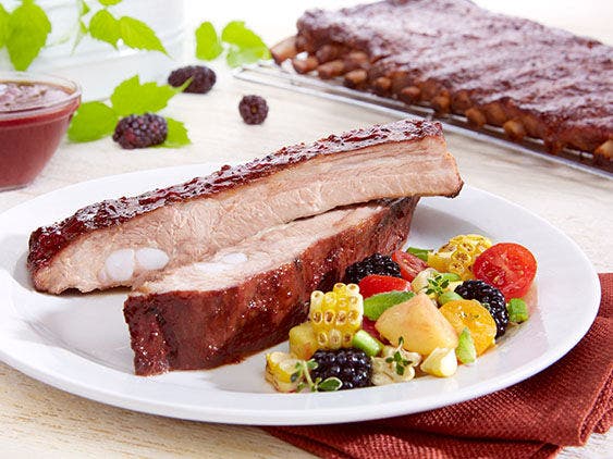 Image of Blackberry BBQ St. Louis-Style Ribs Recipe