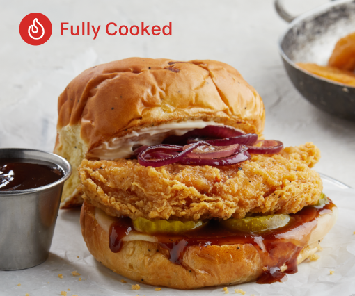 Tyson Red Label® Fully Cooked Breaded Authentically Crispy Original Chicken Breast Filets, 5.2 oz.